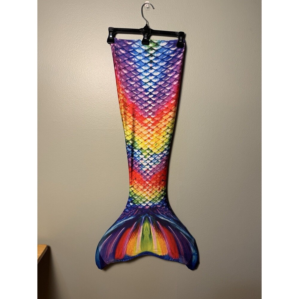 Fin Fun Mermaidens Swimming Tail with Monofin - Rainbow, Kid’s Size 6